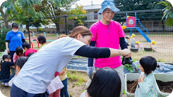 卒園記念の写真